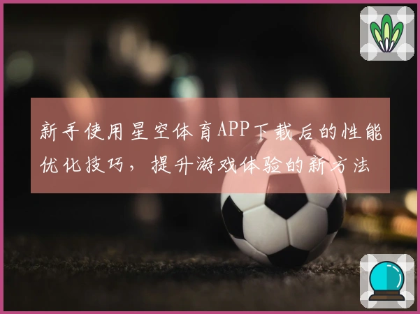 新手使用星空体育APP下载后的性能优化技巧，提升游戏体验的新方法